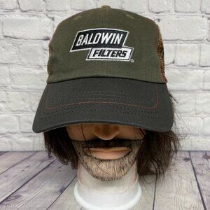 Camo Trucker Hat Mesh Cap Strap Back Baldwin Filters Real Tree AP Camouflage New